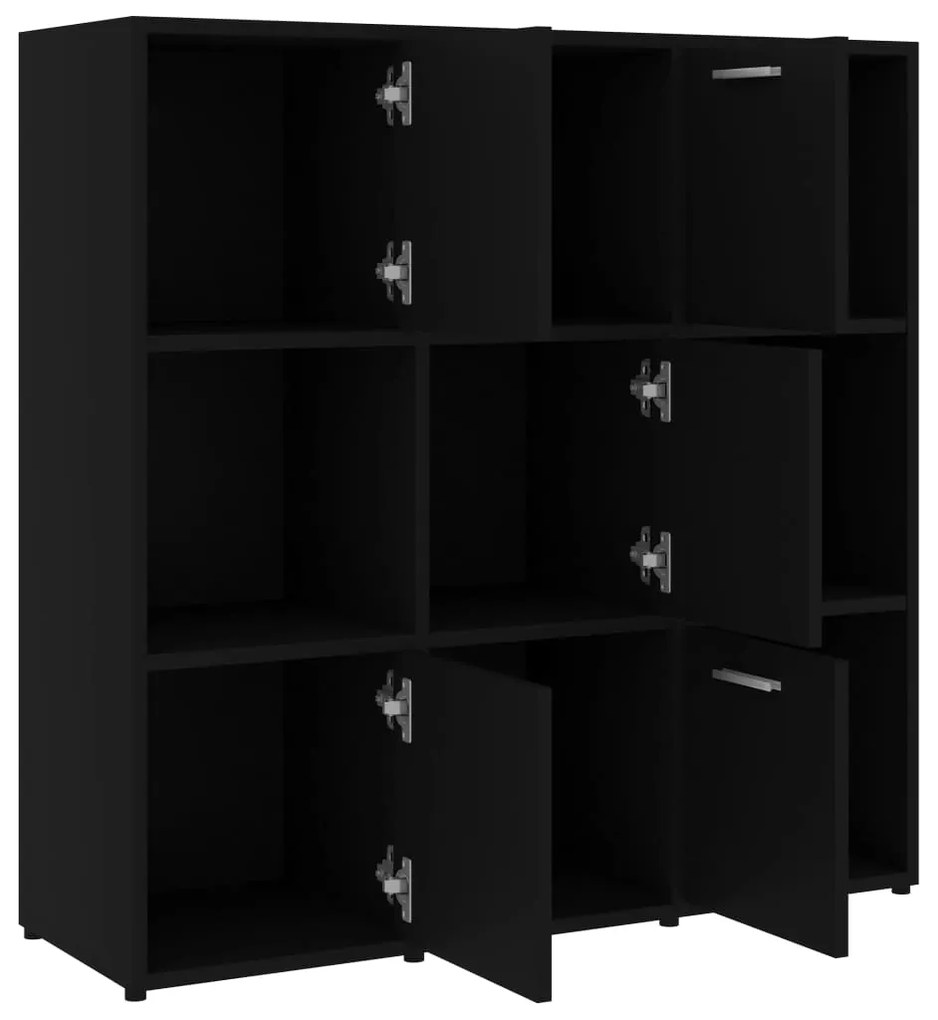 Estante 90x30x90 cm contraplacado preto