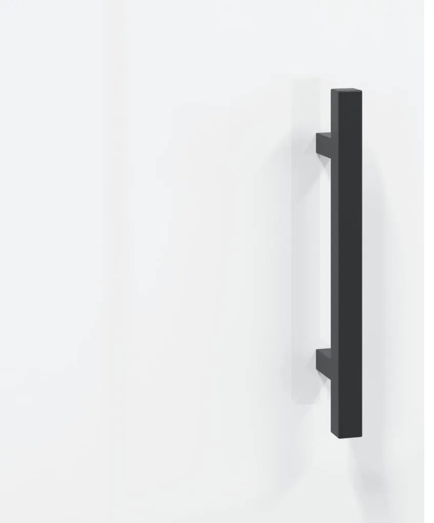 Aparador alto 69,5x31x115 cm derivados madeira branco brilhante