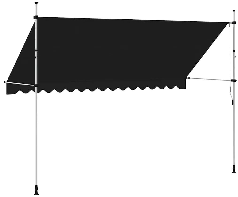 Toldo retrátil manual 400 cm antracite