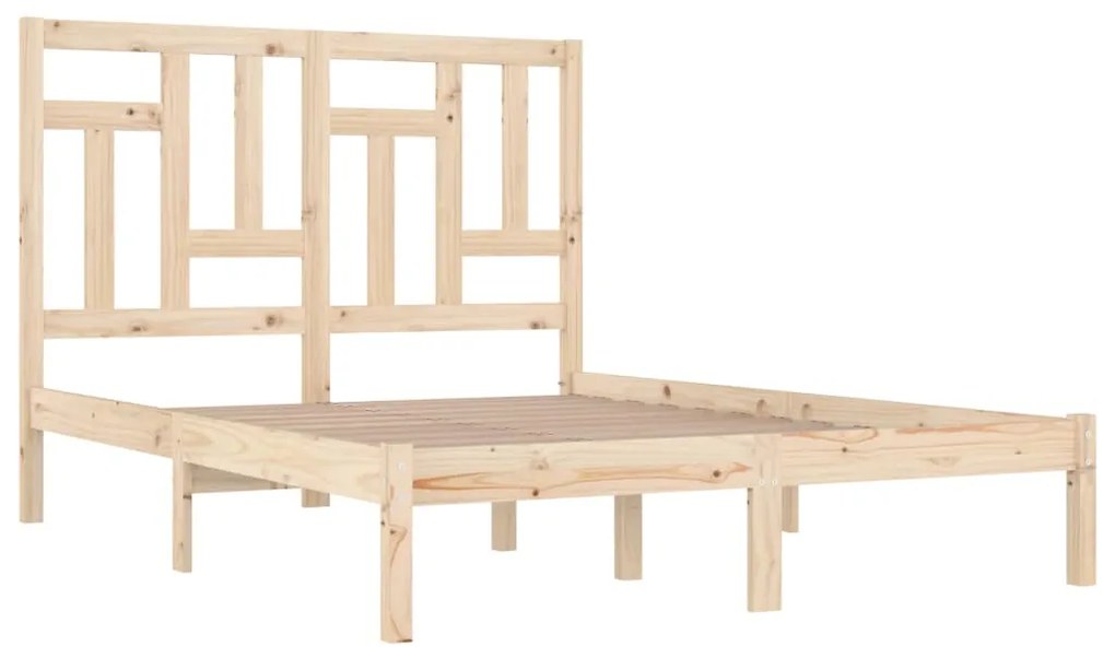 Cama sem colchão 120x200 cm madeira de pinho maciça