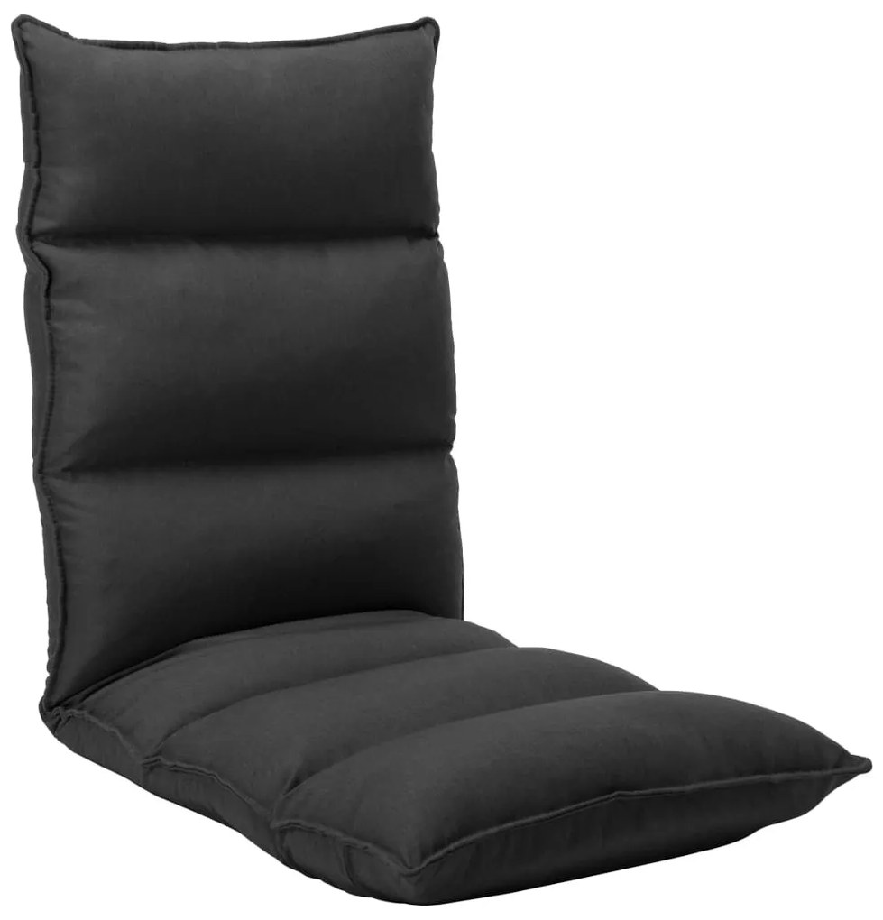 vidaXL Colchão dobrável tecido preto