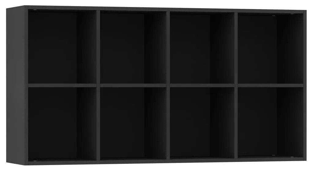 Estante/aparador 66x30x130 cm derivados de madeira preto