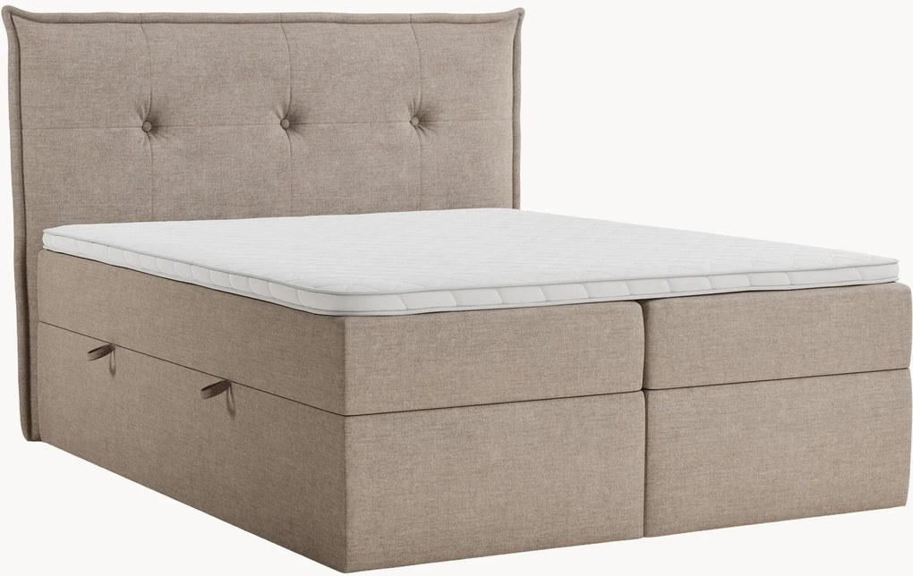 Cama divã em chenille artesanal com arrumação Aussie, H3