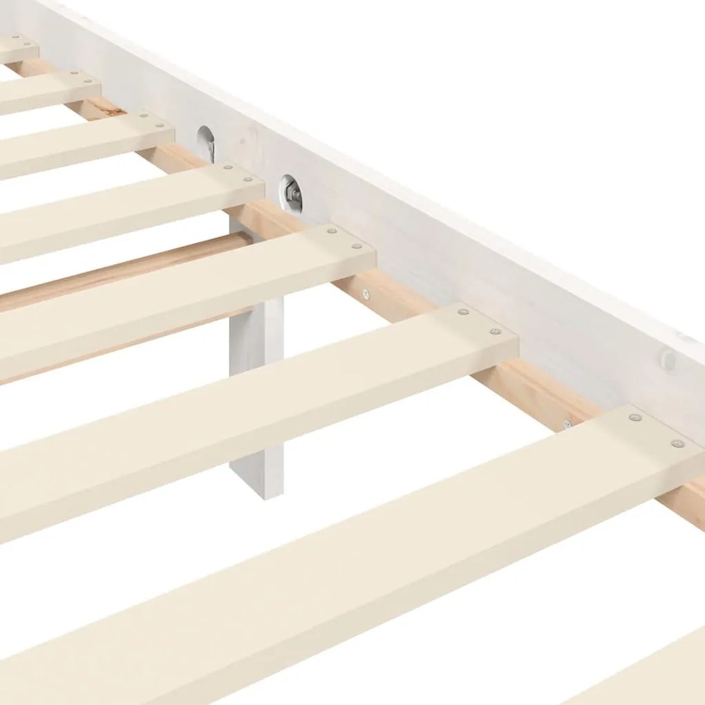 Estrutura cama Super King Size c/ cabeceira madeira branco