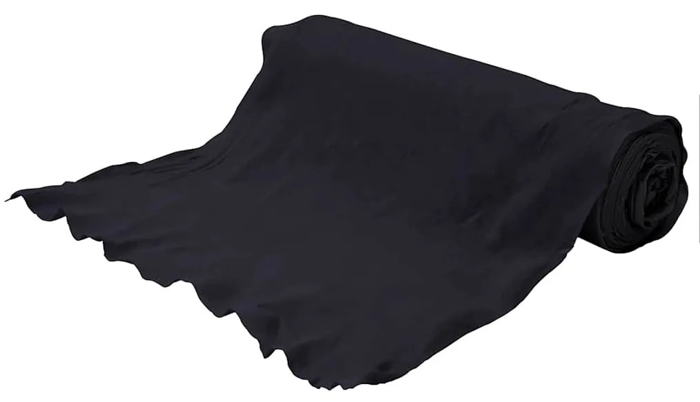 Membrana de geotêxtil 1x50 m fibra de poliéster preto