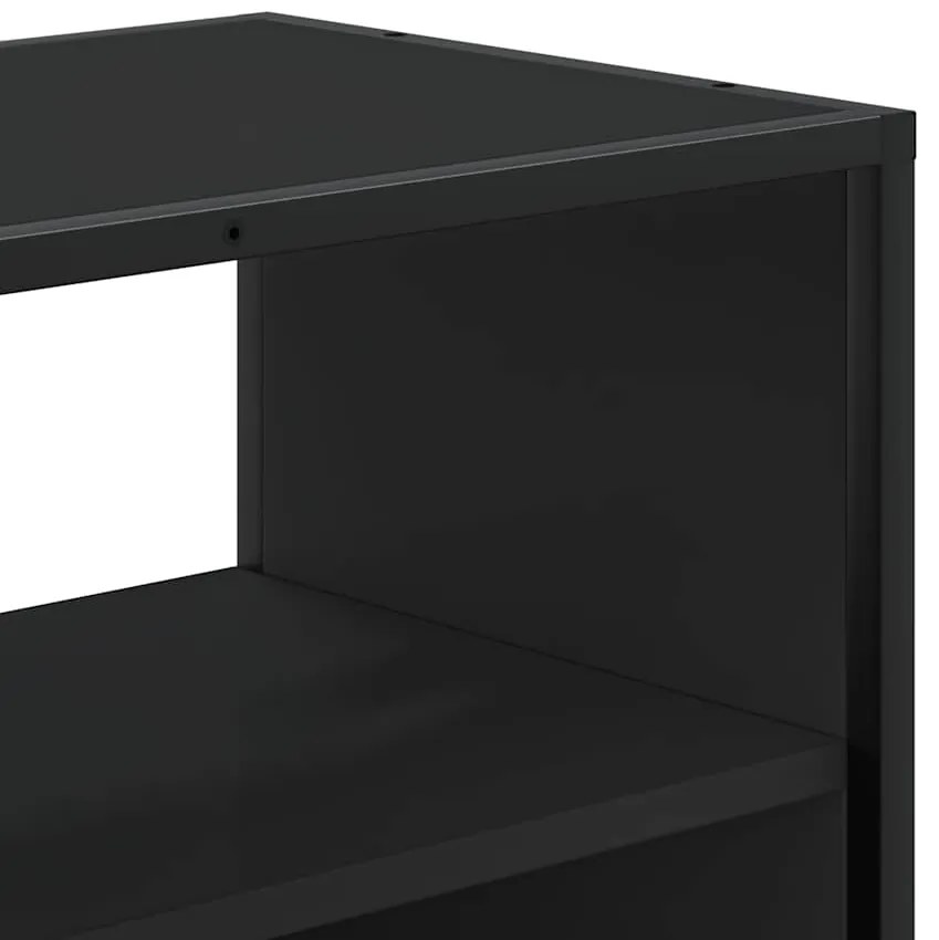 Móvel para TV 60x31x39,5 cm derivados de madeira/metal preto