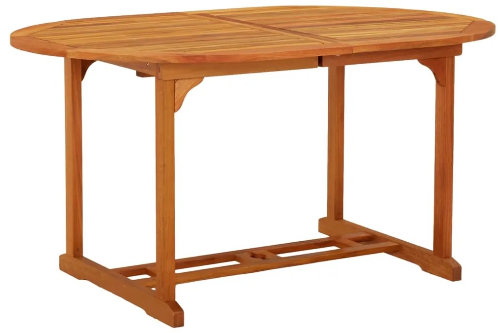 Mesa de jardim 200x100x75 cm madeira de eucalipto maciça