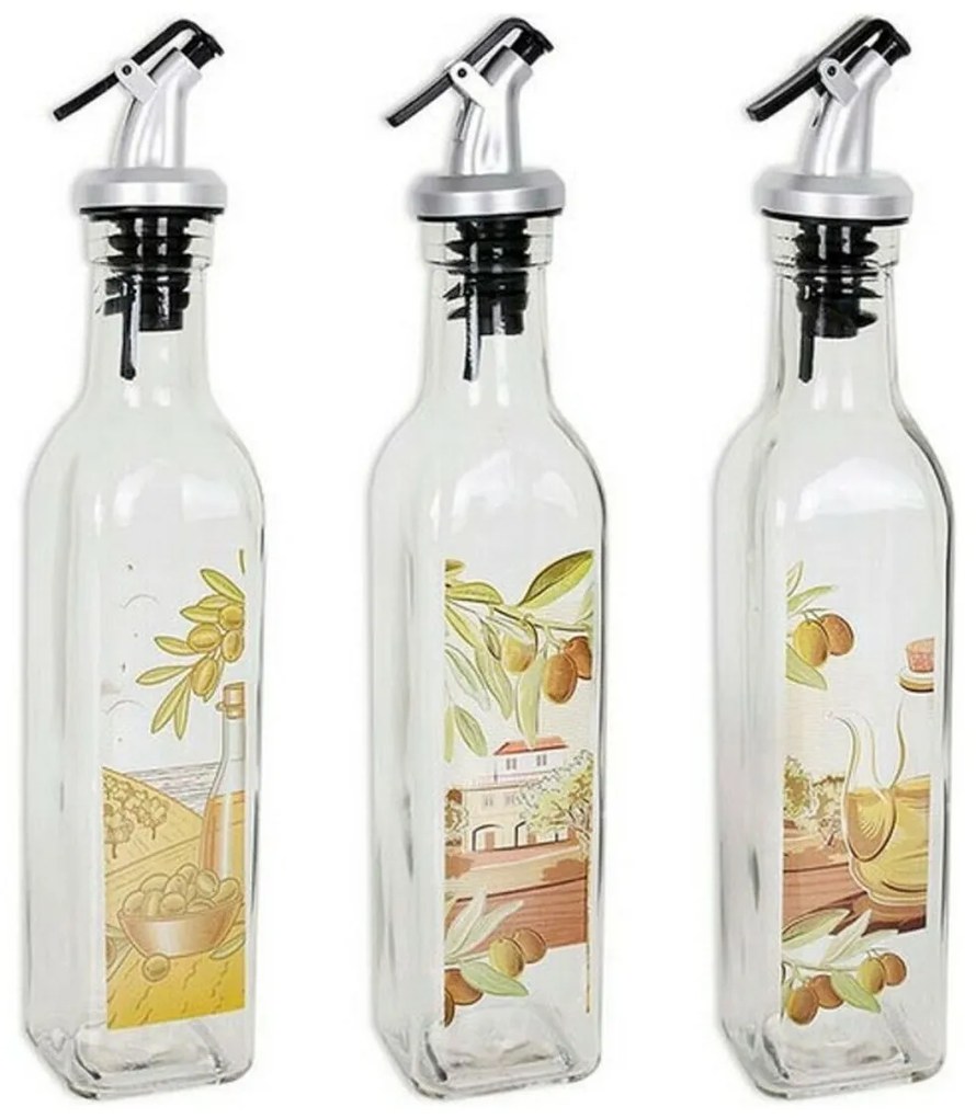 Galheteiro 250 ml Vidro Tampa dosificadora 4,8 x 4,8 x 24,5 cm