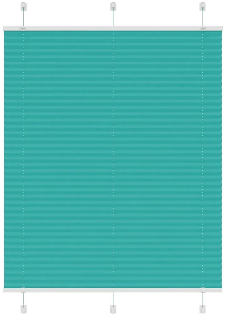Gasolina verde Plissada Cega 110x100 cm Largura Tecido 109,4cm