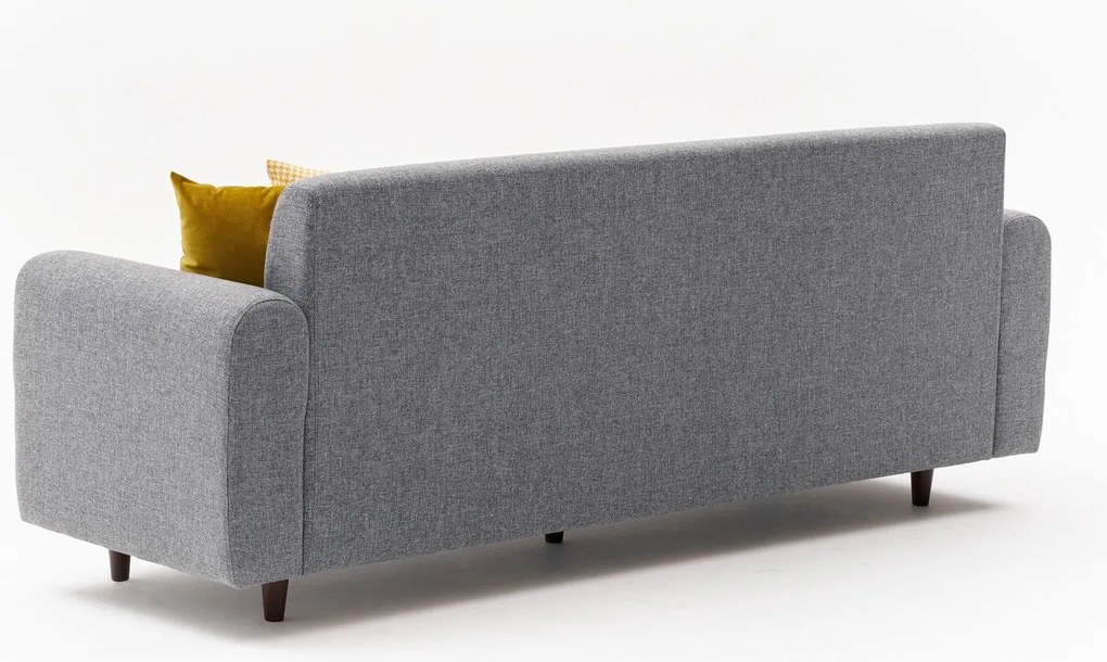 Sofá de 3 Lugares Noya – Cinzento – 220x87x70 cm