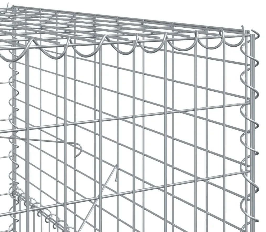 Cesto gabião com cobertura 1100x100x150 cm ferro galvanizado