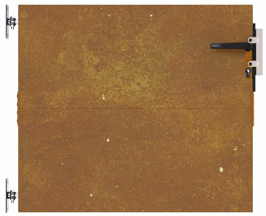 Portão de jardim 85x100 cm aço corten