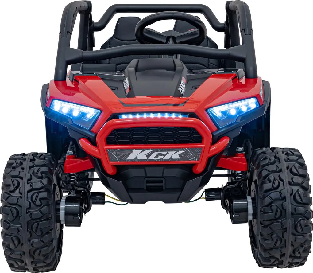 Buggy elétrico para Crianças 24V, 4x4  Buggy 4x4 KCK Rodas de espuma EVA Vermelho