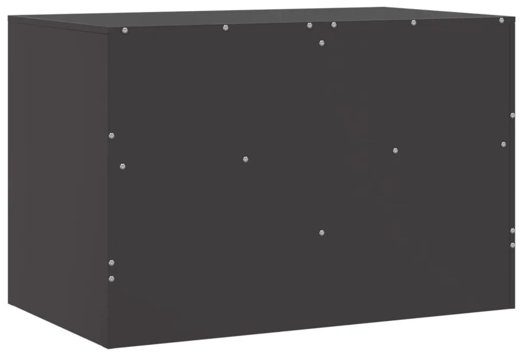 Móveis de TV 2 pcs 67x39x44 cm aço preto