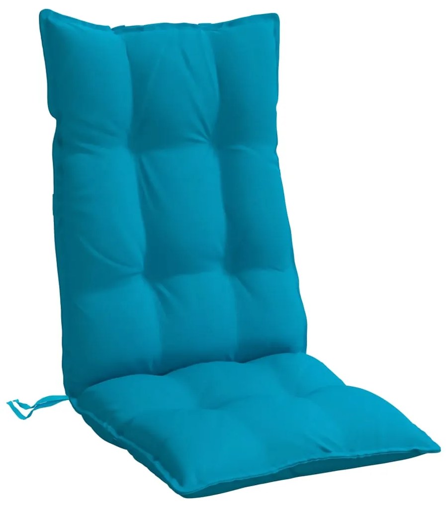 Almofadões cadeira encosto alto 6 pcs tecido oxford azul-claro