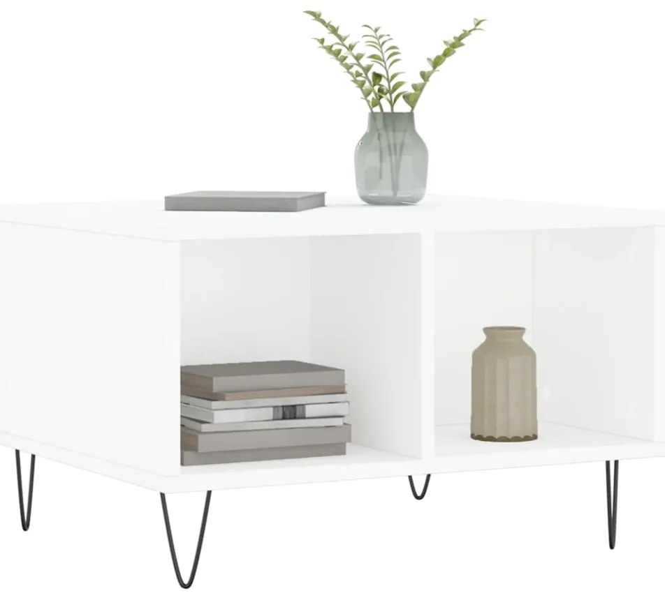 Mesa de centro 60x50x36,5 cm derivados de madeira branco