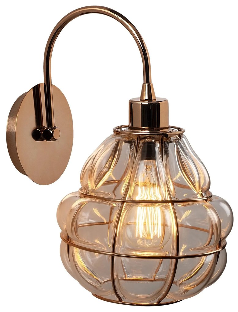 Candeeiro de Parede Safderun - Cobre - 23 x 27 x 30 cm