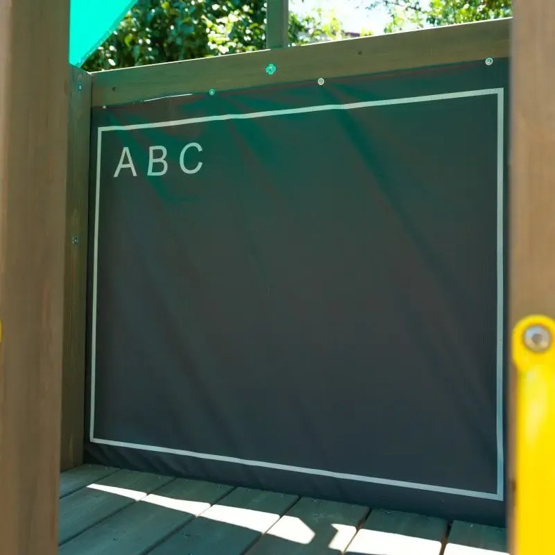 Baloiço infantil com escorrega para crianças jardim exterior madeira Newport