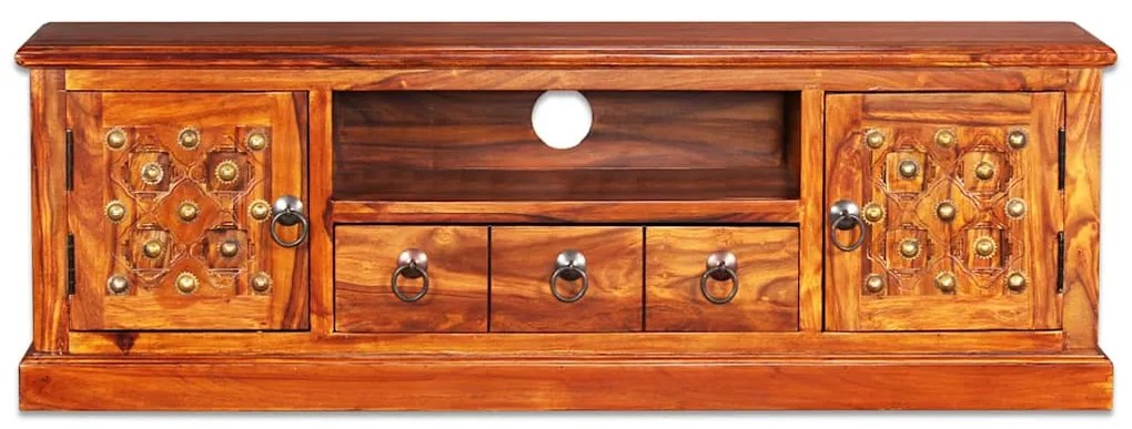 Móvel de TV madeira acácia maciça 120x30x40 cm