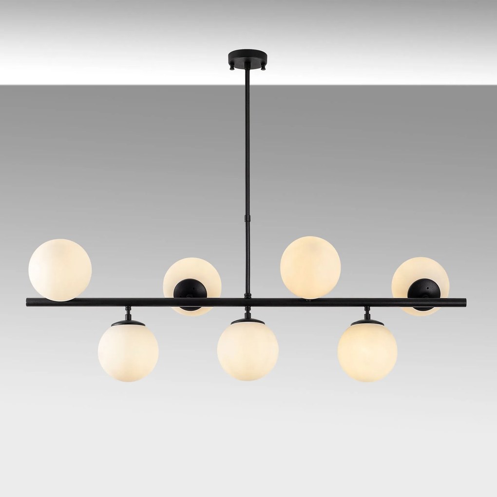 Candeeiro de Teto Fazli – Preto – 113 x 40 x 46-85 cm