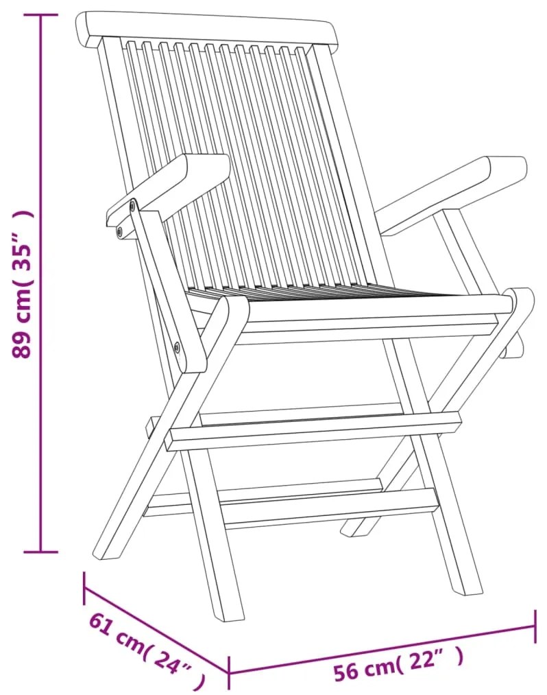 5 pcs conjunto de jantar p/ jardim madeira de teca maciça cinza