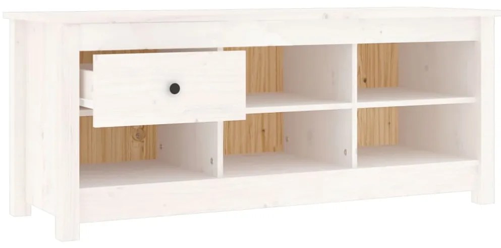 Sapateira 110x38x45,5 cm pinho maciço branco