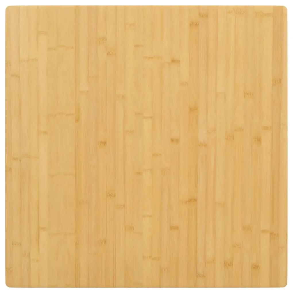 Tampo de mesa 80x80x2,5 cm bambu