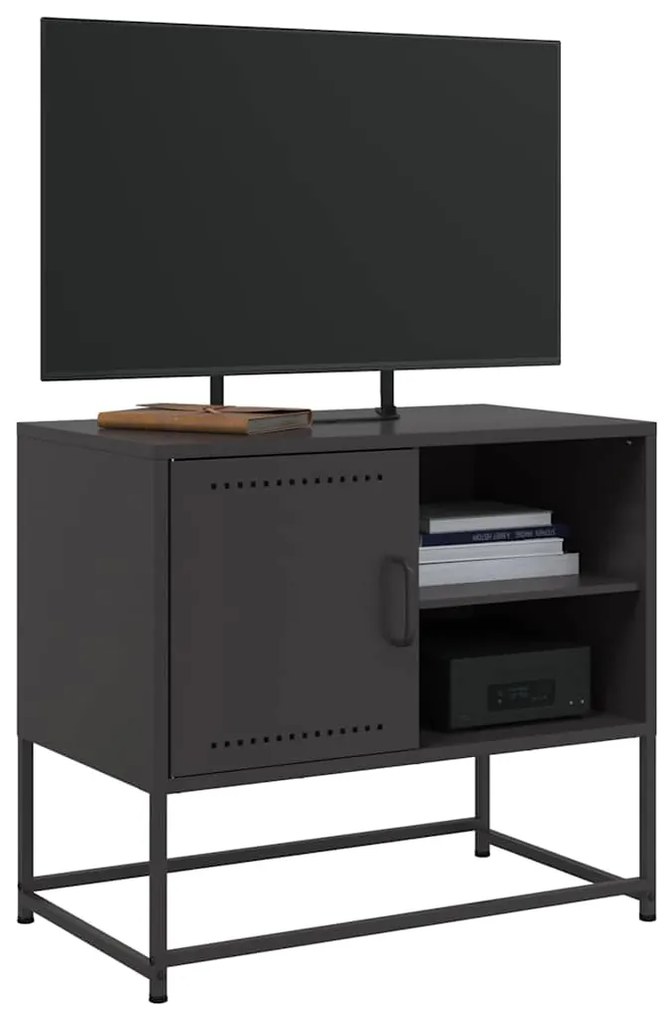 Móvel de TV 68x39x60,5 cm aço preto