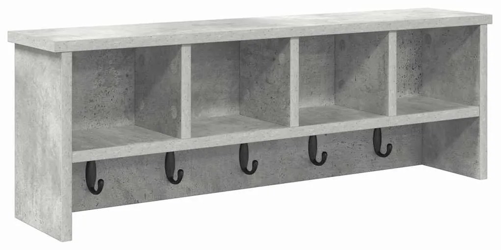 Cabideiro de Parede Cinzento cimento 75 x 16 x 26 cm