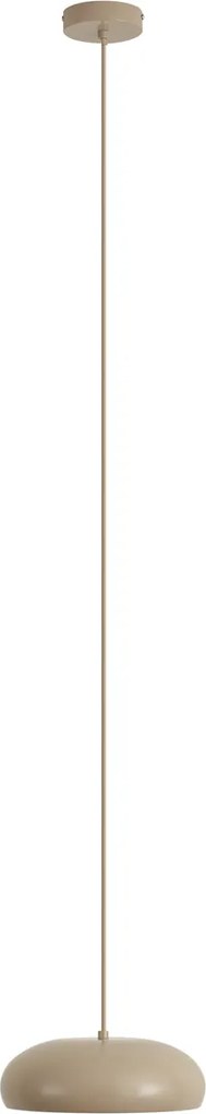 Candeeiro Suspenso Retro Taupe com Abajur de Metal 2 Luzes - Macaron