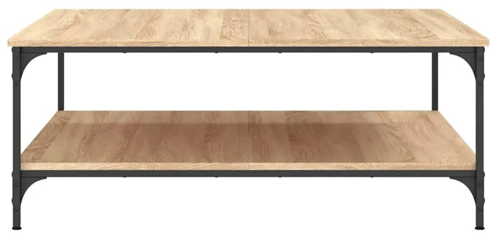 Mesa de centro 100x100x40 cm derivados madeira carvalho sonoma