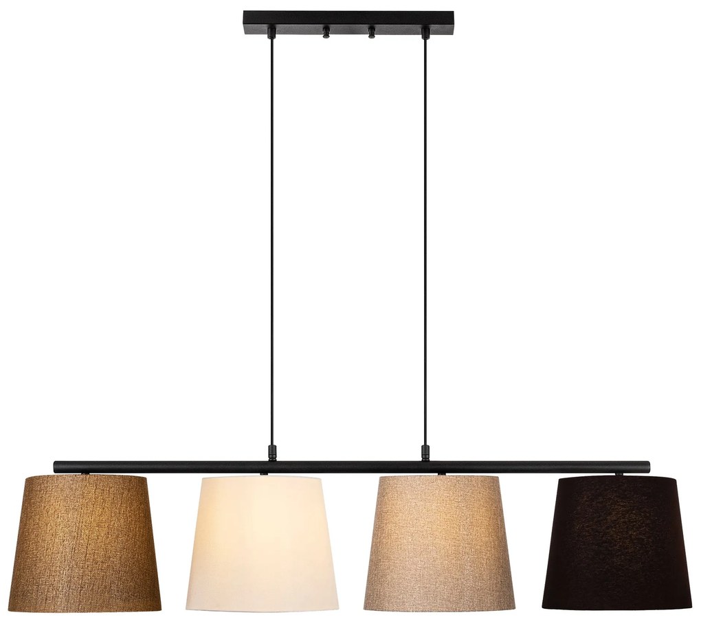 Candeeiro de Teto Varlik – Preto, Ouro, Branco, Bege – 148 x 25 cm