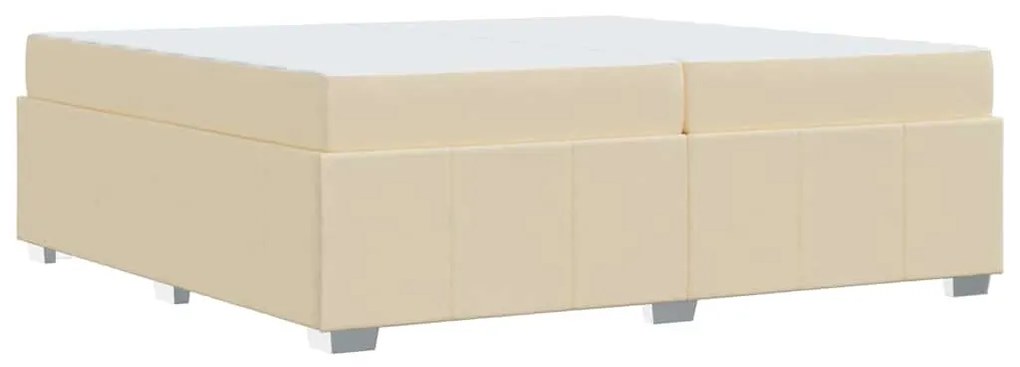 Estrutura da Cama Creme 200 x 200 cm tecido
