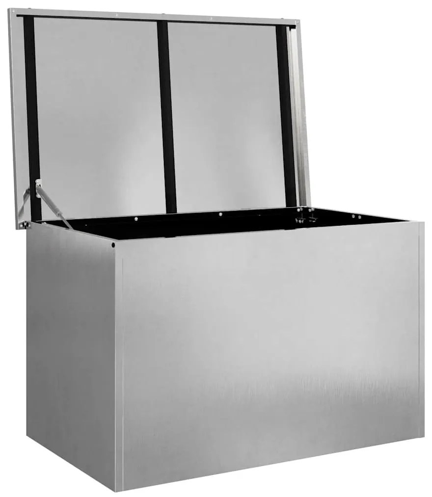 Caixa de Armazenamento Externa Prateado 80 x 50.5 x 50 cm