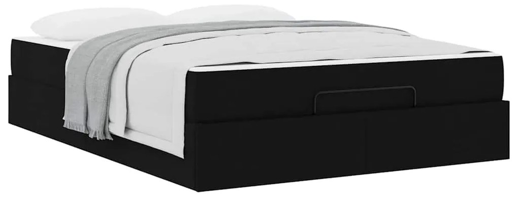 Estrutura da Cama Outros com armazenamento Preto 160 x 200 cm tecido
