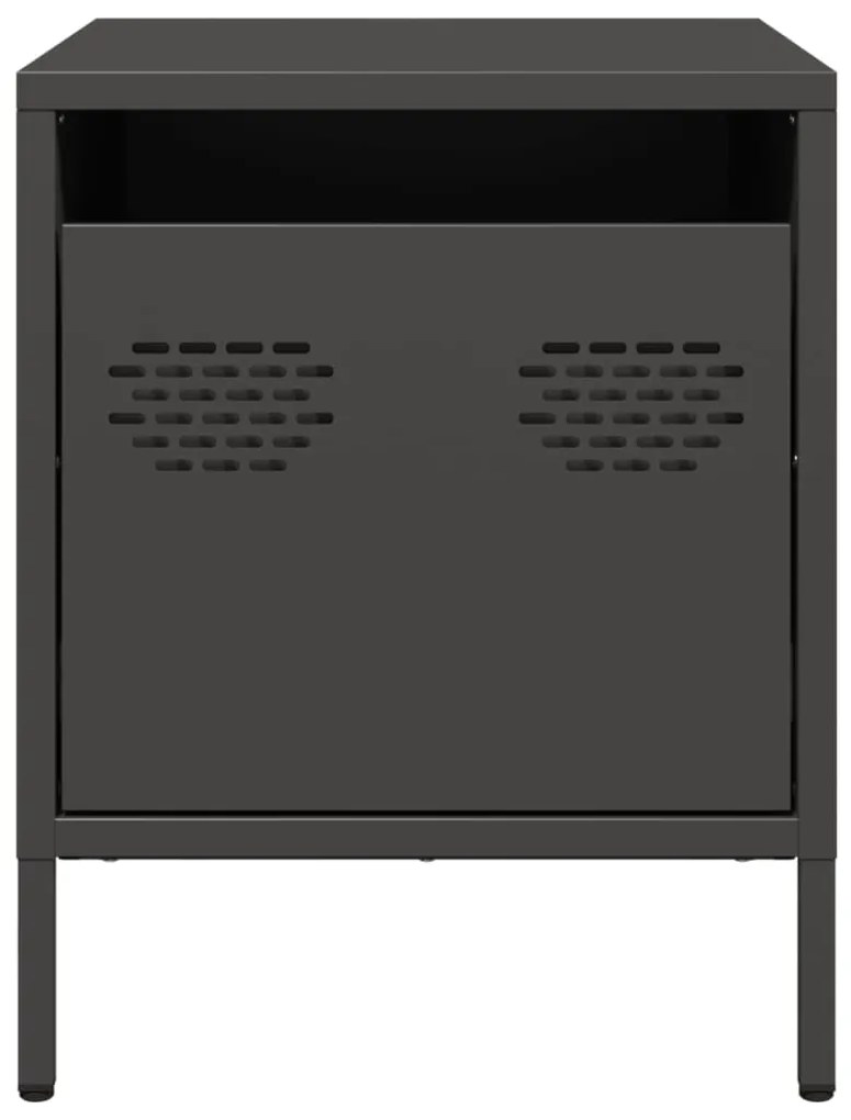 Mesa de cabeceira 35x39x43,5 cm aço preto