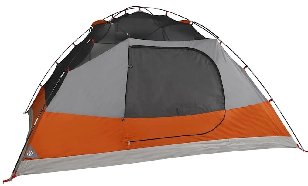 Tenda familiar em cúpula para 6 pessoas impermeável cinza