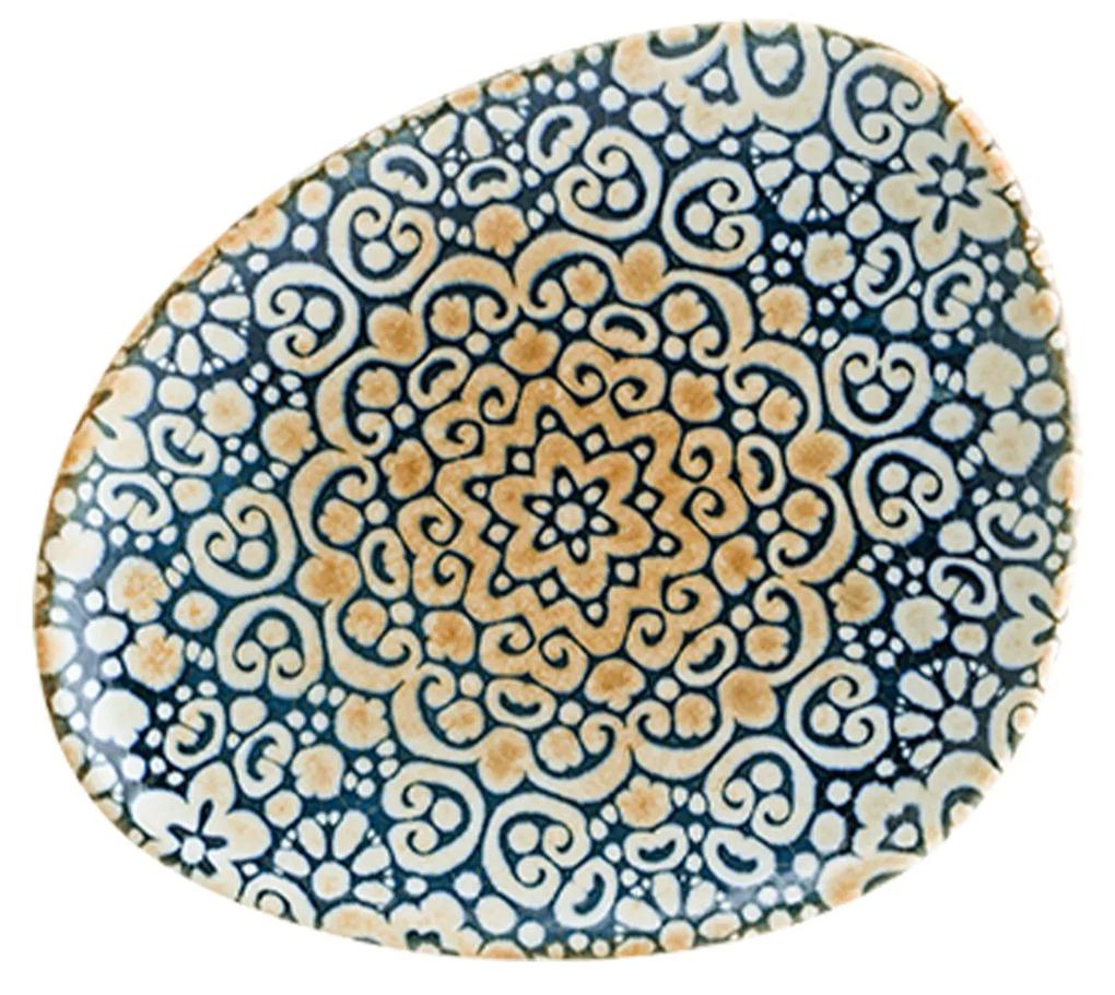Prato Sobremesa Porcelana Alhambra Branco 24X19.5X3cm