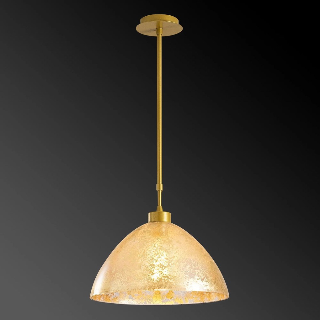 Candeeiro Chandelier Bergama – Dourado – 34 cm de Diâmetro x 85 cm de