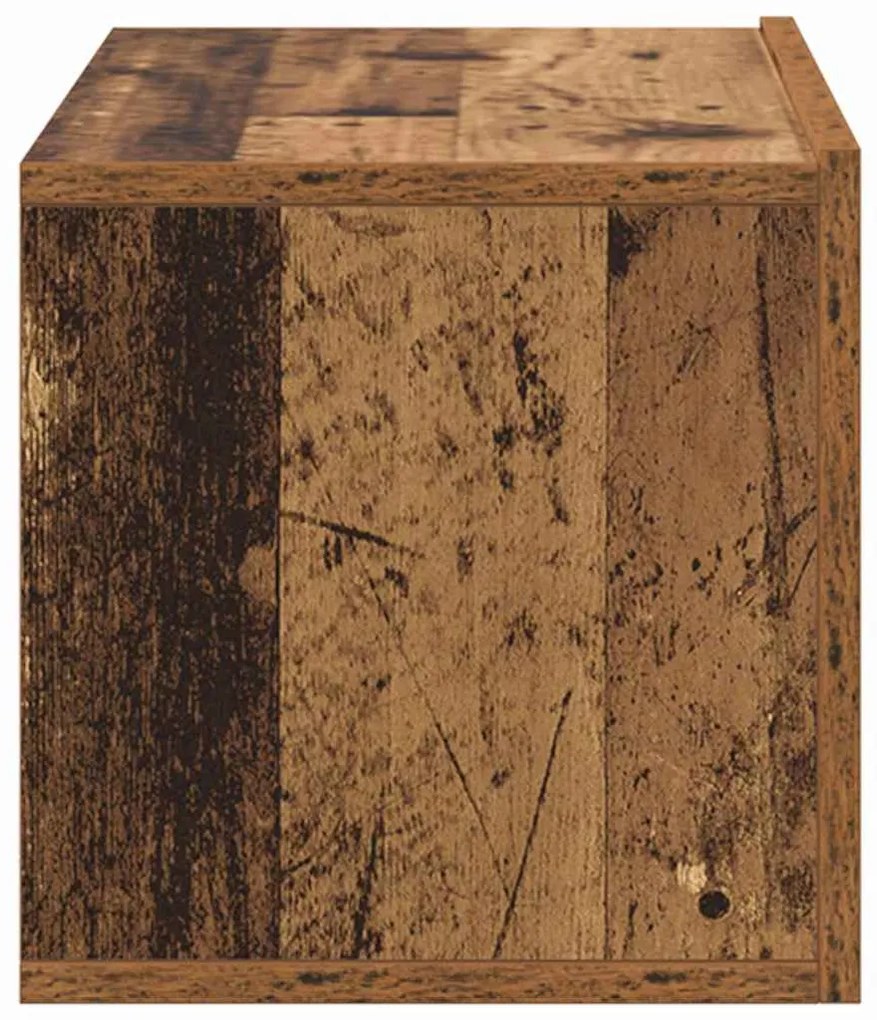Conjunto de Armário de TV Madeira Envelhecida