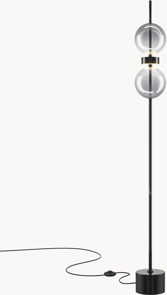 Candeeiro de pé LED regulável Double Moon