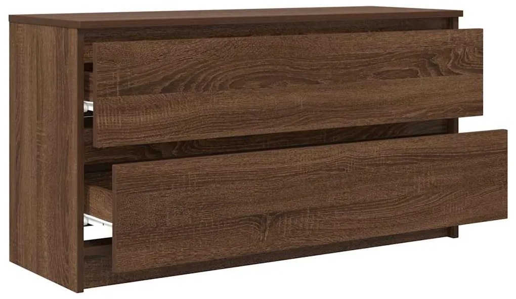 Móvel de TV 100x35x54 cm derivados de madeira carvalho castanho