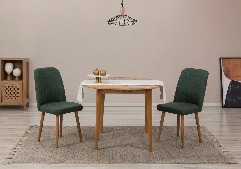 Conjunto de Mesa de Jantar Extensível e Cadeiras Vina – Pinho Atlântic