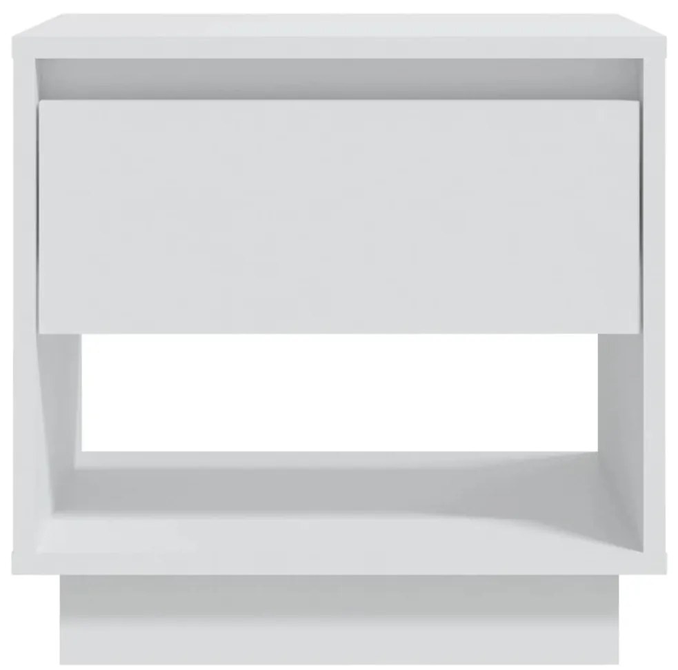 Mesa de cabeceira 45x34x44 cm contraplacado branco