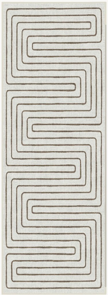 Passadeira lavável de pelo curto Labyrinth por Jonathan Adler
