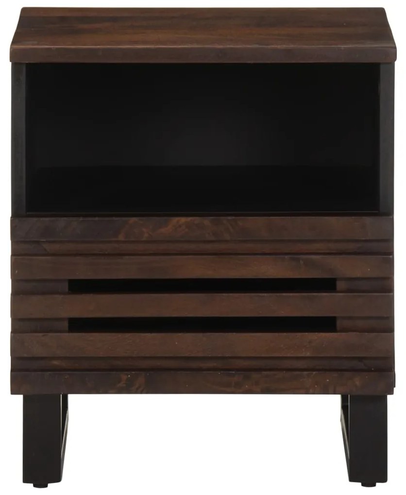 Mesa de cabeceira 40x34x46 cm madeira de mangueira maciça