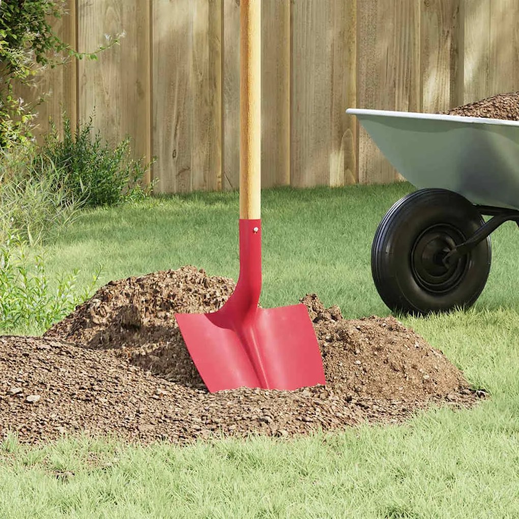 vidaXL Cabeça de Pá Vermelho 39,5 x 27,5 cm Aço revestido a pó