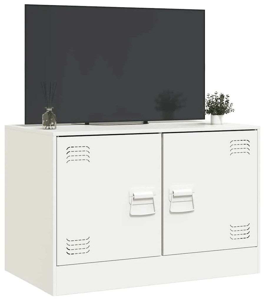 Móvel de TV 67x39x44 cm aço branco