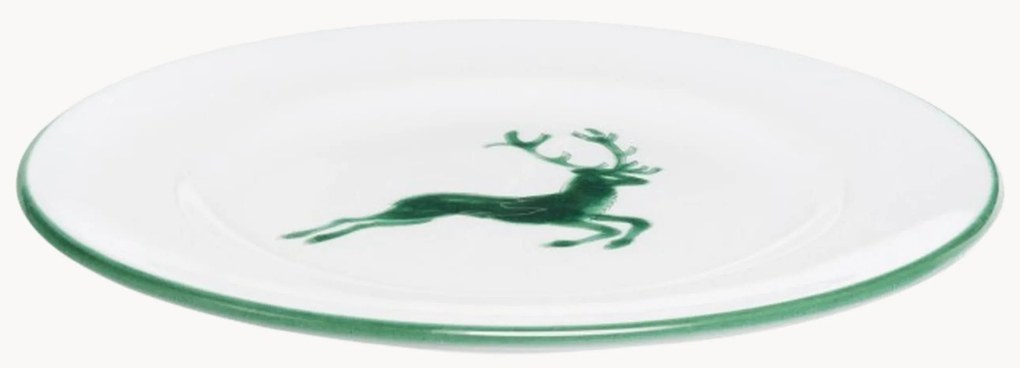 Prato de bolo artesanal Gourmet Green Deer
