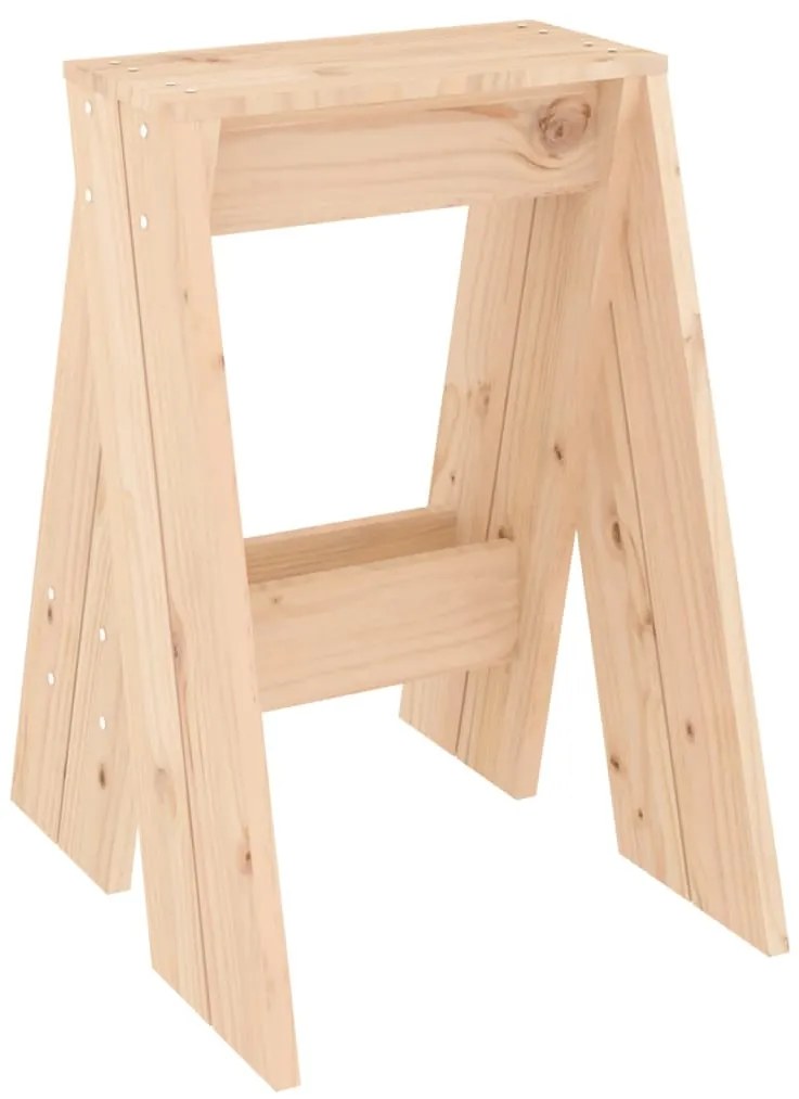 Bancos 2 pcs 40x40x60 cm pinho maciço